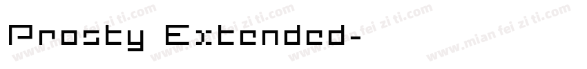Prosty Extended字体转换